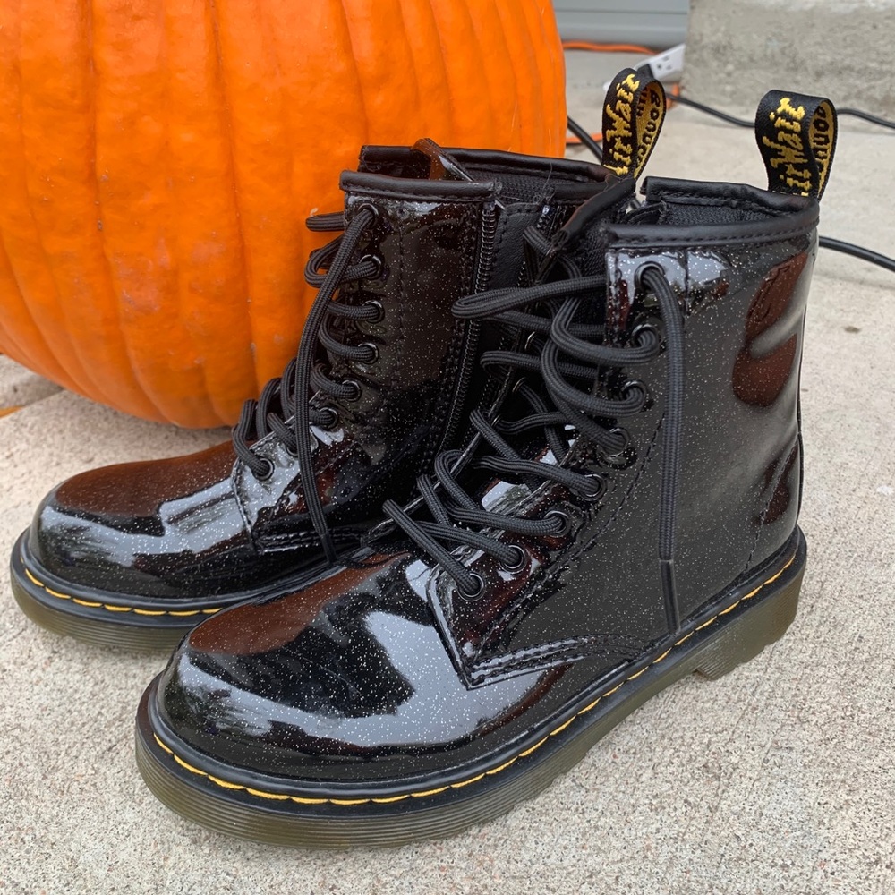 Black glitter Dr. Martens